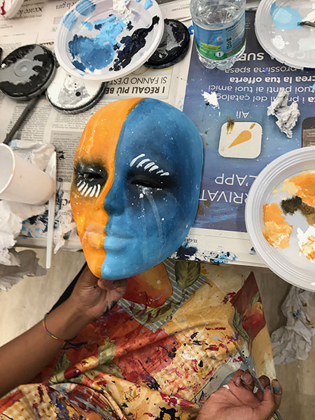 Masques en peinture