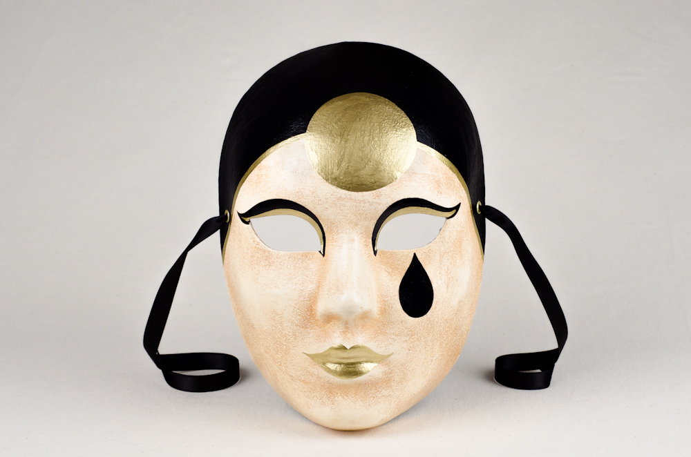 Venetian Mask, Pierrot, Original Decorative Mask -  Canada